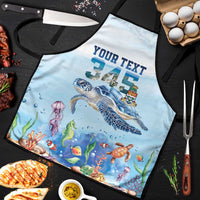 Personalized Cayman Islands 345 Apron Watercolor Turtle - Wonder Print Shop