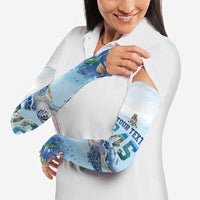 Personalized Cayman Islands 345 Arm Sleeves Watercolor Turtle - Wonder Print Shop