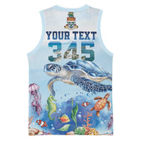Personalized Cayman Islands 345 Basketball Jersey Watercolor Turtle - Wonder Print Shop