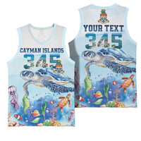 Personalized Cayman Islands 345 Basketball Jersey Watercolor Turtle - Wonder Print Shop