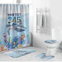 Personalized Cayman Islands 345 Bathroom Set Watercolor Turtle - Wonder Print Shop