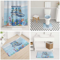 Personalized Cayman Islands 345 Bathroom Set Watercolor Turtle - Wonder Print Shop