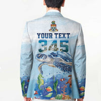 Personalized Cayman Islands 345 Blazer Watercolor Turtle - Wonder Print Shop