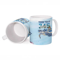 Personalized Cayman Islands 345 Ceramic Mug Watercolor Turtle - Wonder Print Shop