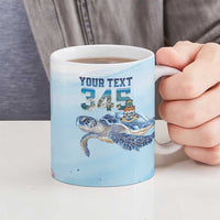 Personalized Cayman Islands 345 Ceramic Mug Watercolor Turtle - Wonder Print Shop