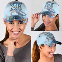 Cayman Islands 345 Classic Cap Watercolor Turtle - Wonder Print Shop