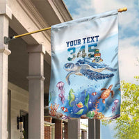 Personalized Cayman Islands 345 Garden Flag Watercolor Turtle - Wonder Print Shop