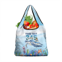 Personalized Cayman Islands 345 Grocery Bag Watercolor Turtle - Wonder Print Shop
