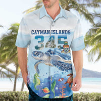 Personalized Cayman Islands 345 Hawaiian Shirt Watercolor Turtle - Wonder Print Shop