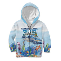 Personalized Cayman Islands 345 Kid Hoodie Watercolor Turtle - Wonder Print Shop