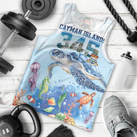 Personalized Cayman Islands 345 Men Tank Top Watercolor Turtle - Wonder Print Shop