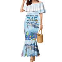 Personalized Cayman Islands 345 Mermaid Dress Watercolor Turtle - Wonder Print Shop