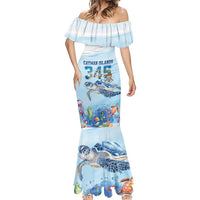 Personalized Cayman Islands 345 Mermaid Dress Watercolor Turtle - Wonder Print Shop