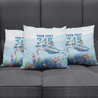 Personalized Cayman Islands 345 Pillow Cover Watercolor Turtle - Wonder Print Shop