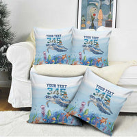 Personalized Cayman Islands 345 Pillow Cover Watercolor Turtle - Wonder Print Shop