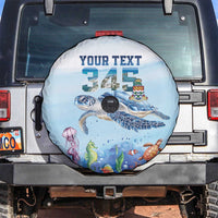 Personalized Cayman Islands 345 Spare Tire Cover Watercolor Turtle - Wonder Print Shop