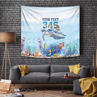 Personalized Cayman Islands 345 Tapestry Watercolor Turtle - Wonder Print Shop