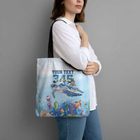 Personalized Cayman Islands 345 Tote Bag Watercolor Turtle - Wonder Print Shop