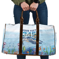Personalized Cayman Islands 345 Travel Bag Watercolor Turtle - Wonder Print Shop