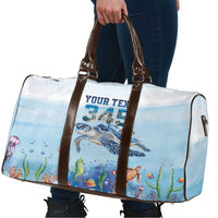 Personalized Cayman Islands 345 Travel Bag Watercolor Turtle - Wonder Print Shop