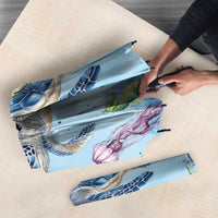 Personalized Cayman Islands 345 Umbrella Watercolor Turtle - Wonder Print Shop