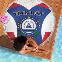 Personalized Cape Verde Coat Of Arms Beach Blanket Sport Style - Wonder Print Shop