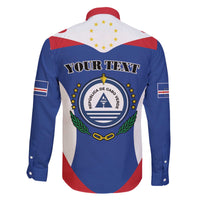Personalized Cape Verde Coat Of Arms Family Matching Off The Shoulder Long Sleeve Dress and Hawaiian Shirt Sport Style - Wonder Print Shop
