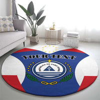 Personalized Cape Verde Coat Of Arms Round Carpet Sport Style