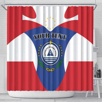 Personalized Cape Verde Coat Of Arms Shower Curtain Sport Style