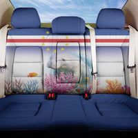 Cape Verde Manatee Back Car Seat Cover Coral Reef With Flag Style - Wonder Print Shop