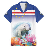 Cape Verde Manatee Family Matching Mermaid Dress and Hawaiian Shirt Coral Reef With Flag Style - Wonder Print Shop