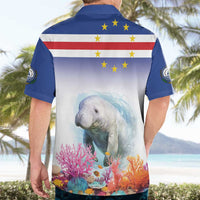 Cape Verde Manatee Hawaiian Shirt Coral Reef With Flag Style - Wonder Print Shop