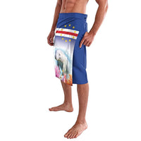 Cape Verde Manatee Lavalava Coral Reef With Flag Style - Wonder Print Shop