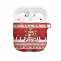 Monaco Christmas AirPods Case Joyeux Noel Coat Of Arms - Wonder Print Shop