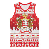 Monaco Christmas Basketball Jersey Joyeux Noel Coat Of Arms - Wonder Print Shop