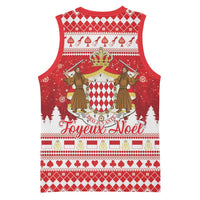 Monaco Christmas Basketball Jersey Joyeux Noel Coat Of Arms - Wonder Print Shop