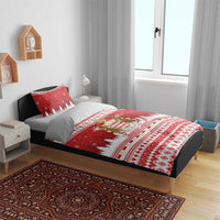 Monaco Christmas Bedding Set Joyeux Noel Coat Of Arms - Wonder Print Shop