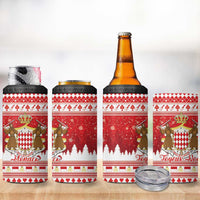 Monaco Christmas 4 in 1 Can Cooler Tumbler Joyeux Noel Coat Of Arms - Wonder Print Shop