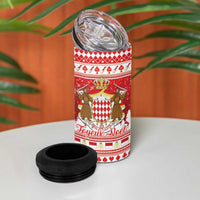 Monaco Christmas 4 in 1 Can Cooler Tumbler Joyeux Noel Coat Of Arms - Wonder Print Shop