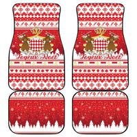 Monaco Christmas Car Mats Joyeux Noel Coat Of Arms - Wonder Print Shop