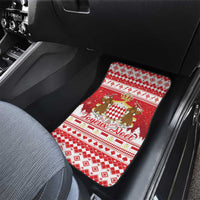 Monaco Christmas Car Mats Joyeux Noel Coat Of Arms - Wonder Print Shop