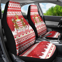 Monaco Christmas Car Seat Cover Joyeux Noel Coat Of Arms - Wonder Print Shop