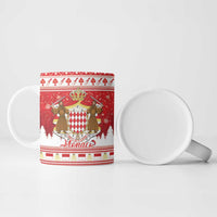 Monaco Christmas Ceramic Mug Joyeux Noel Coat Of Arms - Wonder Print Shop