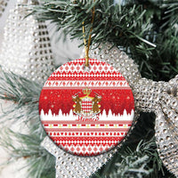 Monaco Christmas Ceramic Ornament Joyeux Noel Coat Of Arms - Wonder Print Shop
