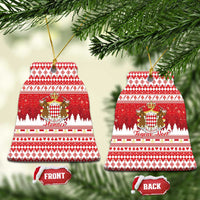 Monaco Christmas Ceramic Ornament Joyeux Noel Coat Of Arms - Wonder Print Shop