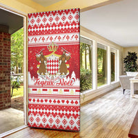 Monaco Christmas Door Cover Joyeux Noel Coat Of Arms - Wonder Print Shop