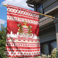 Monaco Christmas Garden Flag Joyeux Noel Coat Of Arms - Wonder Print Shop