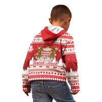 Monaco Christmas Kid Hoodie Joyeux Noel Coat Of Arms - Wonder Print Shop