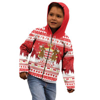Monaco Christmas Kid Hoodie Joyeux Noel Coat Of Arms - Wonder Print Shop