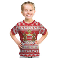 Monaco Christmas Kid T Shirt Joyeux Noel Coat Of Arms - Wonder Print Shop